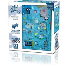 Ks Games Blue Composition 1000 Parça Puzzle