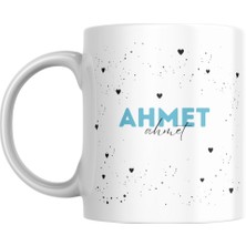 Myworldorganization Özel Tasarım Isimli Baskılı Kupa Bardak, Kalp Detaylarla Tasarlanmış Hediye Kupa Bardak, Istediğiniz Ismi ve Yazıyı Yazabiliriz, 300ML