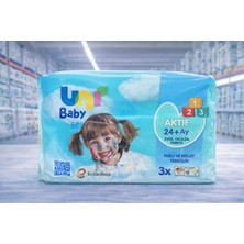 Uni Baby Islak Mendil Aktif 24+ Ay 3’lü Paket | Hızlı ve Kolay Temizlik