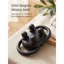 Kensa 4 Başlıklı Masaj Tabancası | Derin Doku Kas Gevşetici Titreşimli Fasya Tabancası, Tüm Vücut Terapi