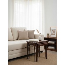 Gazzini Furniture Royal 4'lü Lüks Torna Zigon Sehpa