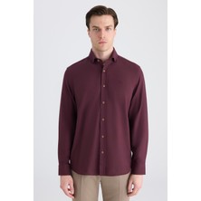 D'S Damat Ds Damat Comfort Bordo Gabardin Gömlek 5HC02KX03327M
