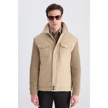 D'S Damat Ds Damat Regular Fit Bej Düz Mont 5HC070001039M