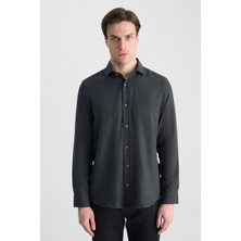 D'S Damat Ds Damat Comfort Antrasit Gabardin Gömlek 5HC02KX03327M