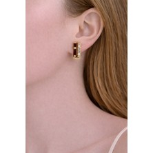 Shemora Halka Detaylı Çelik Küpe