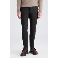 D'S Damat Ds Damat Slim Fit Kahverengi Kumaş Pantolon 5HF03JB10321M