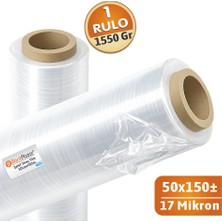 BantPazar Şeffaf Palet Streç Film 1550 gr | 50 cm x 150± Mt | 17 Mikron Yerli Üretim Ambalaj Paketleme