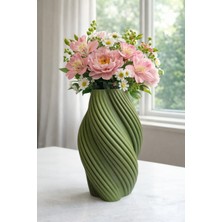 3D Tasarım Modern Vazo – Minimal Dekoratif Çiçek Vazosu 20CM Uzunluk
