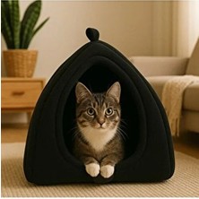 Be Active Pet Hut Polar Kedi ve Köpek Yatağı Siyah Renk Pet Hut Polar Kedi ve Köpek Yatağı Siyah