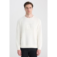 Twn Relaxed Fit Ekru Düz Sweatshirt 5ECE26172400M