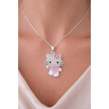 Shemora Hello Kitty Tasarım Çelik Kolye Ucu