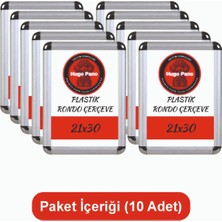 Hugo Kırtasiye A4 Rondo 10'lu Çerçeve Alüminyum Görünümlü (21X30)
