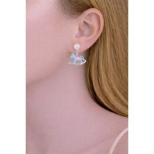 Shemora Atlı Karınca Motifli Çelik Küpe