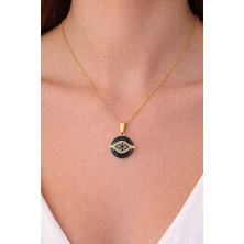 Shemora Göz Detaylı Çelik Kolye