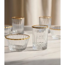 ZaTen Pazar 6'lı Kahve Yanı Bardak+6'lı Mini Lokumluk YALDIZLI(12PARÇA)