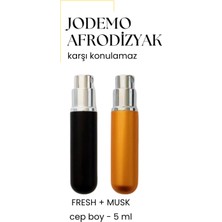 Herşeytrend 2 Adet Afrodizyak Etkili Erkek Parfüm Cep Boy Musk + Fresh 5ml