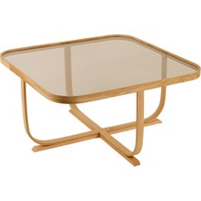 Eymense Hisar Camlı Orta Sehpa Meşe