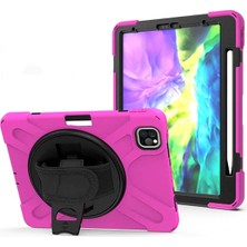 iPad Air 4. Nesil 10.9 Kılıf Shockproof 3 Katmanlı Standlı Zırh Kılıf Kalem Y - TK002M-6XTX9