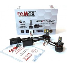 Femex Toyota Yaris 3 Makyaj 2 2019-2024 Kısa Uzun Far LED Gt Nano Pro Hır2 9012