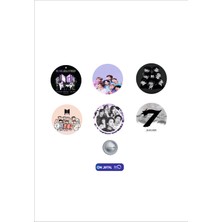 On Dijital Baskı Merkezi Bts Temalı 6 Adet Rozet Seti