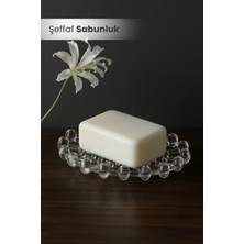 Orvila Şeffaf Sabunluk - Silikon Kalıp Sabun Kurutucu Altlık - Lavabo Kenarı Katı Sabun Tutucu