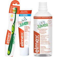 Elmex Junior (6-12) Ağız Bakım Seti - Diş Fırçası + Gargara + Diş Macunu