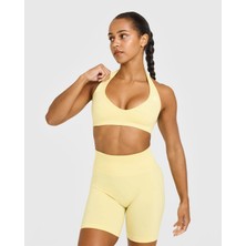 Oner Active Halter Seamless Bra - Sarı