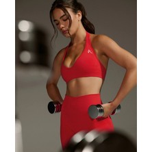 Oner Active Halter Seamless Bra - Kırmızı