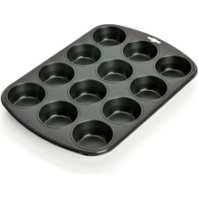 Kaiser Muffin Kalıp Metal 12 Hazneli Dikdörtgen 38 x 27 cm