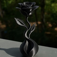 Teknik Durak Ofis/ev Dekoratif Siyah Gül