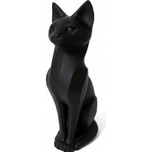 Teknik Durak Ofis/ev Dekoratif Siyah Kedi Figuru