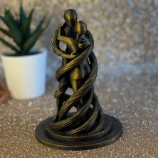 Teknik Durak Ofis/ev Dekoratif Siyah Kadın ve Erkek Aşkı Simgeleyen Figur