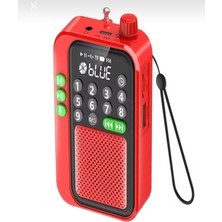 Nivego Bluetooth Şarjlı Radyo USB & Tf Kart Okuyucu Deprem Çantasına Uygun Fm Radyo - Mini Hoparlör