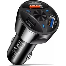 Eco Lounge 55W 3 Port USB Araç Için Telefon Şarj Cihazı 3 Girişli Çakmaklık ADAPTÖR-31A Pd 20W Qc 30