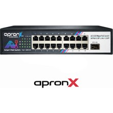 Apronx 16 Port 10/100 16 Poe Ports+2gb Uplink+1sfp 260W Switch
