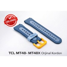 TCL Movetime MT48- MT48X Family Saat Mavi Renk Kordonu / Kayışı