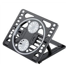 Ally Ayarlanabilir Taban Çift Fanlı Tablet ve Laptop Soğutucu STAND-(5775) - TK002M-6XSOK4