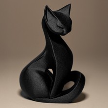 Teknik Durak Ofis/ev Dekoratif Siyah Kedi Figuru