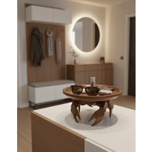 Pamuk's Design 3D  Dekoratif Yengeç Figürü Kahverengi Pratik Ev Gereçleri Sunum Tabak 16 x 16 cm