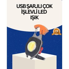 USB Şarjlı Mini LED Anahtarlık Fener - TK002M-6VNGQ5