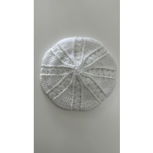 Pofuduk El Örgüsü Ressam Bere Şapka Pfdkb5 Beyaz