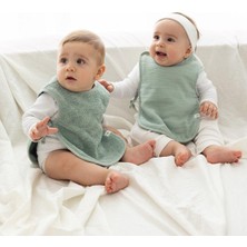 İrya Colors Of Joy 2'li Organik Pamuk Müslin Bebek Önlük Seti Yeşil