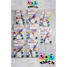 Tarçın Boyama Atölyesi Eğitici Etkinlik Özel Paketleme Meyveler 8 Obje 8 Fırça 8 Boya