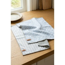 Hamur Mikrofiber Mutfak Havlusu 2'li Bulaşık Cam Kurulama Bezi Seti 40X60 cm 506