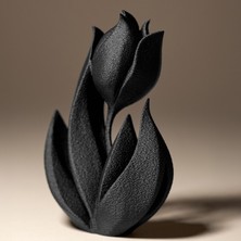 Teknik Durak Ofis/ev Dekoratif Siyah Lale