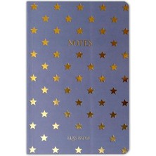 Renklime Yıldızlı Mor Defter