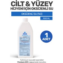Aquamed Oksijenli Su 1000 ml | Cilt ve Yüzey Temizliği Için Oksijenle Güçlendirilmiş Formül