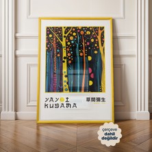 Persona Istanbul Yayoi Kusama "cosmic Forest" - 1995 Japonya Sergi Posteri (Çerçevesiz)