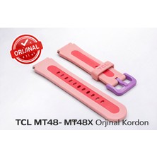 TCL Movetime MT48- MT48X Family Saat Pembe Renk Kordonu / Kayışı