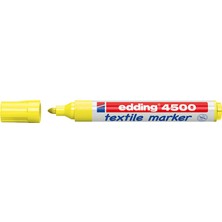 Edding T-Shirt Kalemi 4500-65 Fosforlu Sarı 2-3 mm Uç Boyutu ile Su Bazlı Kokusuz Kalem